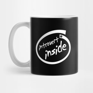 Introvert Inside (white) Mug